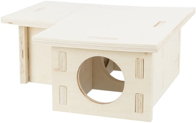 Trixie Nagetierhaus 3 Zimmer Unbehandeltes Holz Natur