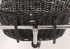 Trixie Weidenradkorb Vorne Schwarz Mit Kissen Und Kapuze