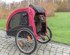 Trixie-Hundefahrrad-Anhänger Schwarz / Rot