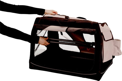 Trixie Reisekorb Vario Double Schwarz / Grau
