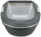 Trixie Berto Katzentoilette Offen Mit Trennsystem Grau/Pastellblau/Granit