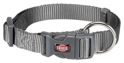 Trixie Halsband Hund Premium Graphitgrau