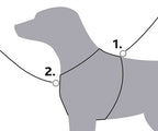Trixie Hundekutsche Premium Trekking Schwarz / Grau