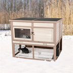 Trixie Kaninchenstall Trixie Natura Xl Mit Isolierung Grau