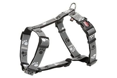 Trixie Hundegeschirr Silber Reflektierend Schwarz / Silbergrau