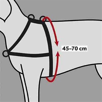 Trixie Hundegeschirr Lead'n'walk Soft Schwarz