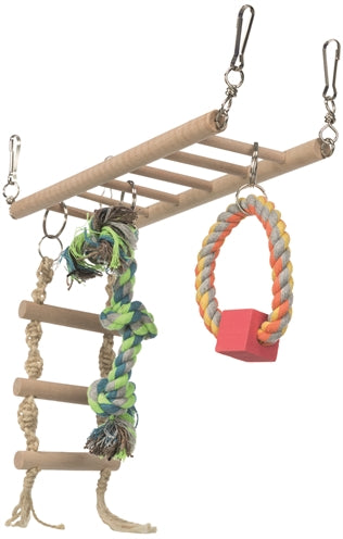 Trixie Mit Strickleiter &Amp; Spielzeug-Hamster Aus Holz
