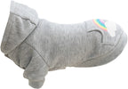 Trixie Hund Pullover Hoodie Regenbogen Fällt Grau