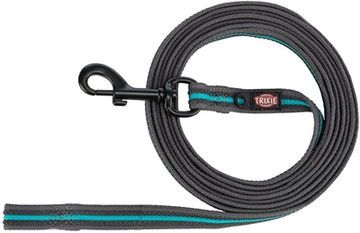 Trixie Hund Leine Fusion Graphitgrau / Ozeanblau