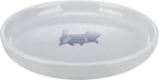 Trixie / Wassernapf Flach Und Breit Katzenprint Grau