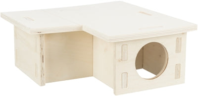 Trixie Nagetierhaus 3 Zimmer Unbehandeltes Holz Natur