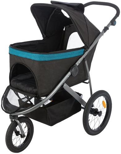 Trixie Hundebuggy Schwarz / Petrol
