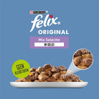 Felix Original In Gelee-Mix-Box Rindfleisch / Huhn / Thunfisch / Lachs