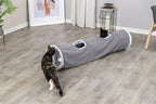 Trixie Katze Spielen Tunnel Harvey Velours / Plüsch Grau