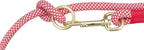 Trixie Soft Rope Hundeleine Verstellbar Rot/Creme