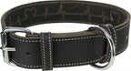 Trixie Rustikal Spitze Leder Halsband Hund Herzschlag Schwarz