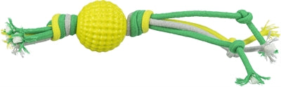 Trixie Hundespielzeug Ball Mit Seil Tpr Polyester