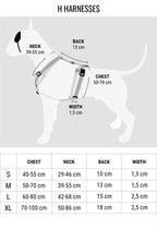 Morso Hundegeschirr H-Rig Recyceltes Vollmetall Hund Braun