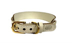 Sazzz Halsband Hund Sweetie Classic Leder Creme