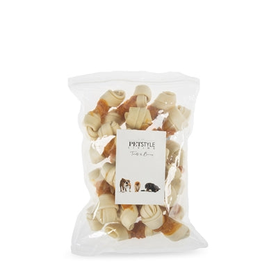 Petstyle Living Geknotet Knochen Weiss Mit Huhn