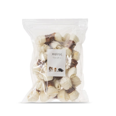 Petstyle Living Geknotet Knochen Weiss Mit Ente