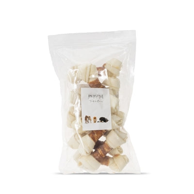 Petstyle Living Geknotet Knochen Weiss Mit Ente