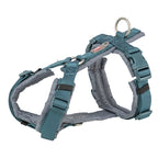 Trixie Hundegeschirr Premium Trekking Petrol Blau / Graphit Grau