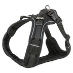Trixie Hundegeschirr Premium Flexmesh Breite Brust Schwarz